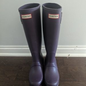 Purple Matte Hunter Boots